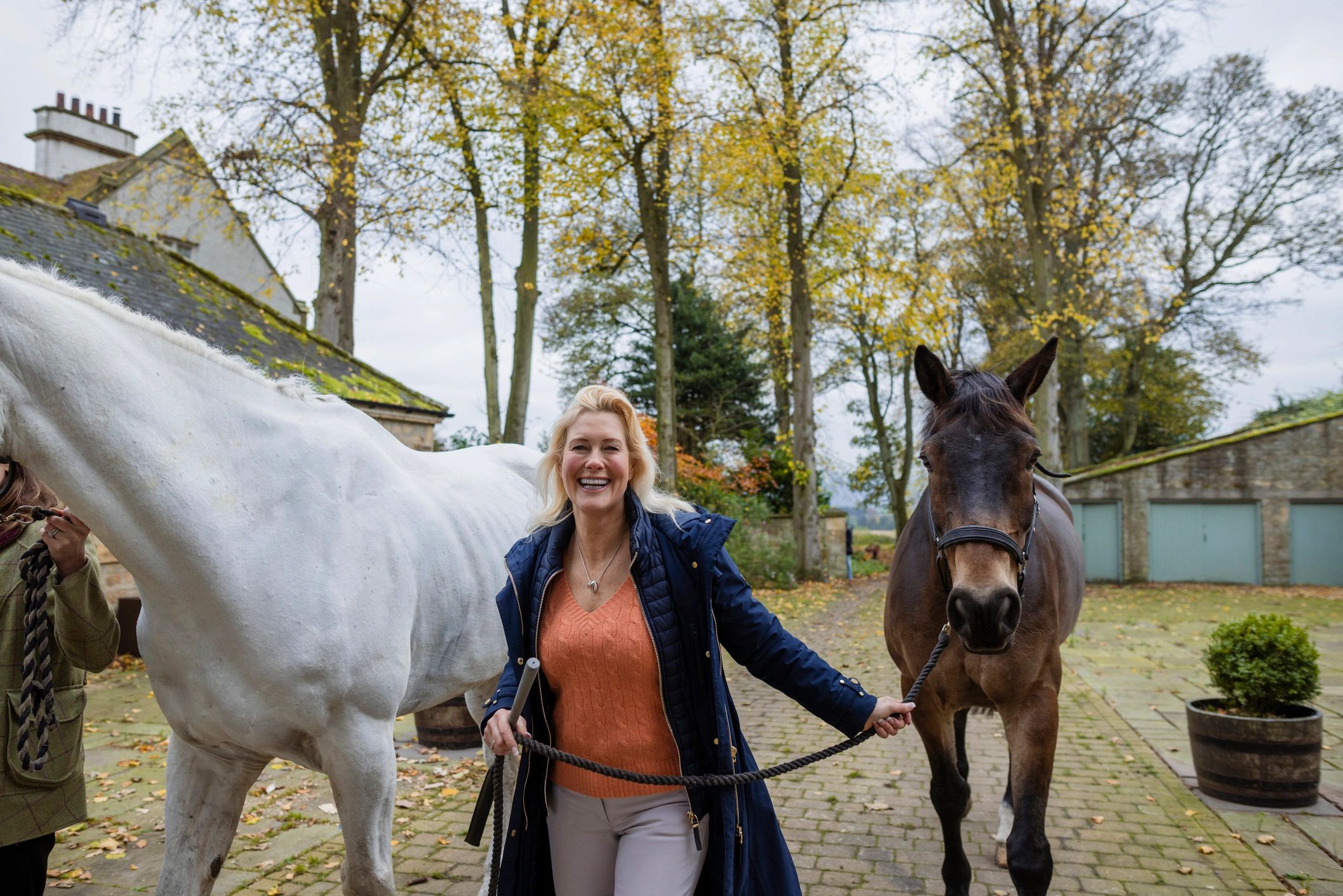 Horse and rider portrait session outdoors